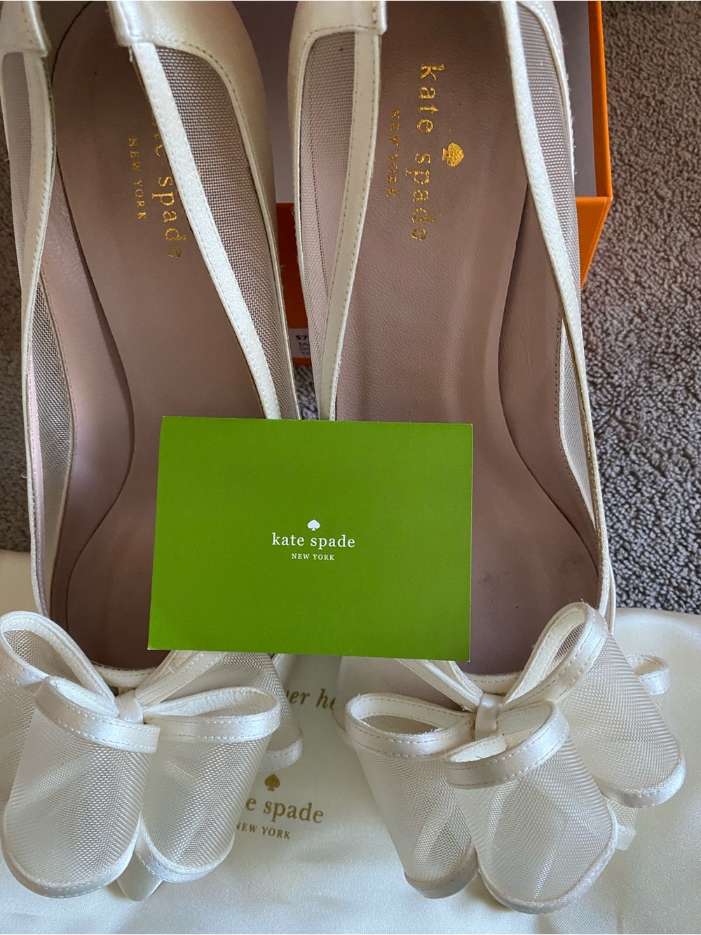 Kate Spade Jackie Ivory Satin 10M - Picture 6 of 9
